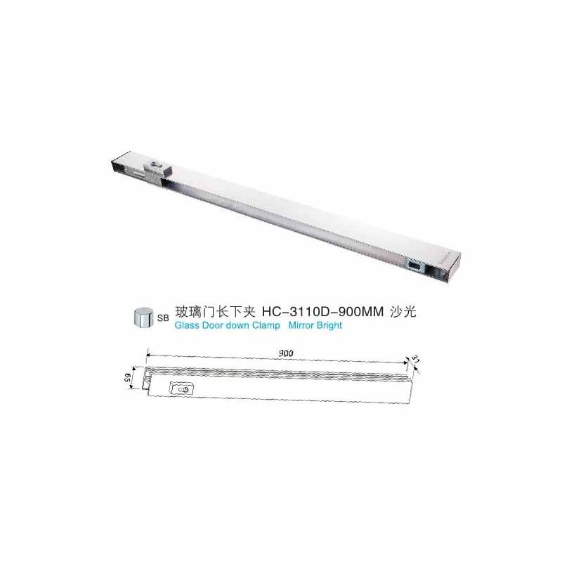 HC 3110D Glass Door Length Lower Clamp  - Hutlon 