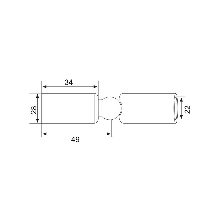 HF 2005 22 Rod Connector  - Hutlon 