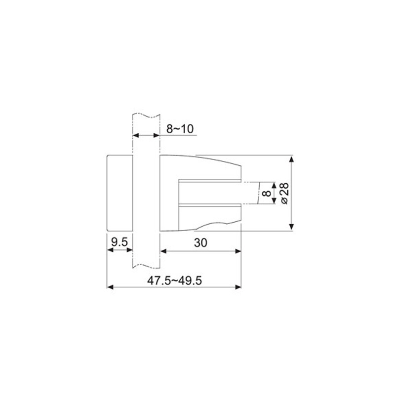HF 2022 Glass Clamp  - Hutlon 