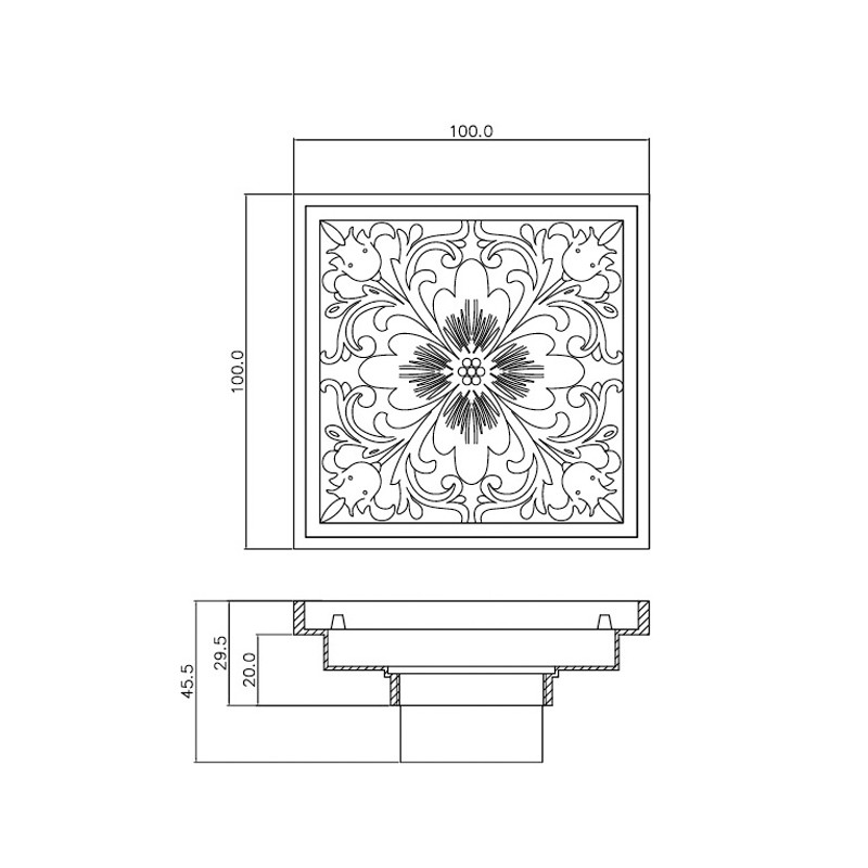 HF 2501 Floor Drain  - Hutlon 