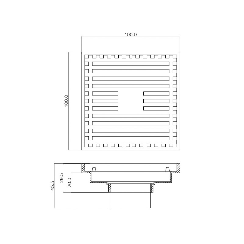 HF 2510 Floor Drain  - Hutlon 