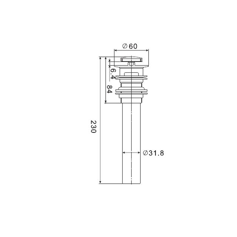 HF 95702 Washbasin Drainer  - Hutlon 