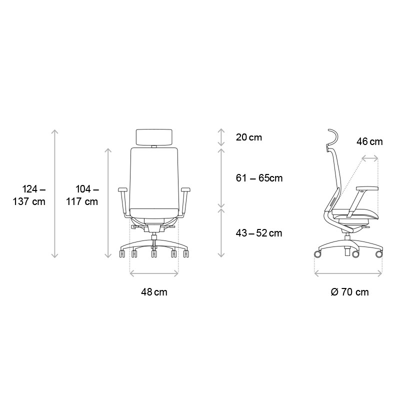 Ergomedic 100 Executive Chair  - Wagner 