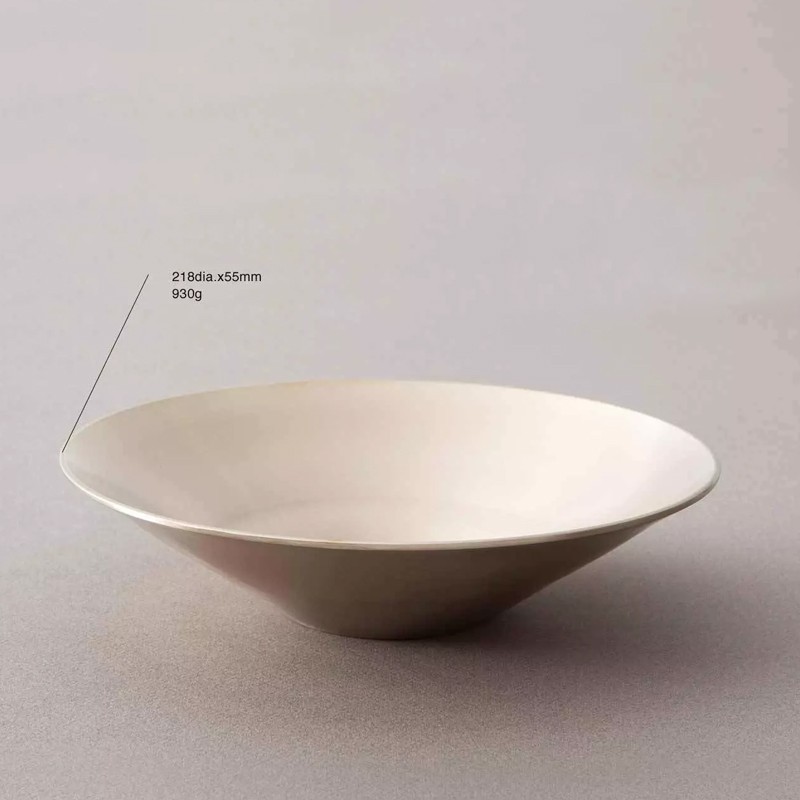 New Moon Soup Plate Plain  - Damoon 