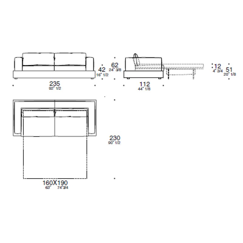 Caresse Sofa Bed  - Estel 