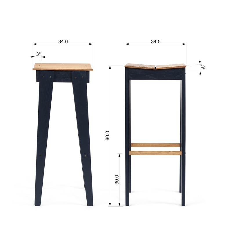 Tilt Bar Stool  - Vij5 
