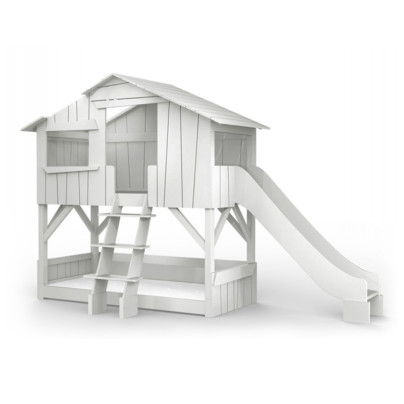Threehouse Bunk Bed And Single Slide Mathy by Bols