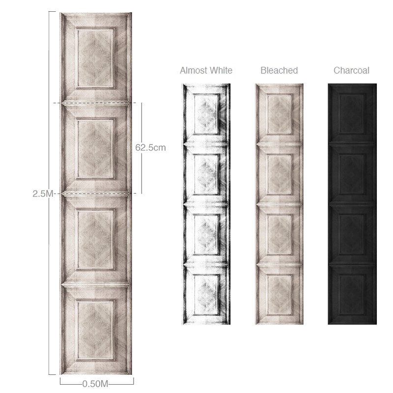 Almost White Dutch Inlay Panelling  - Mineheart 
