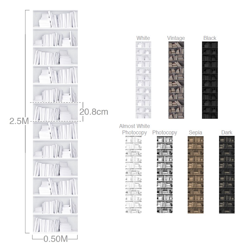 Almost White Photocopy Bookshelf  - Mineheart 