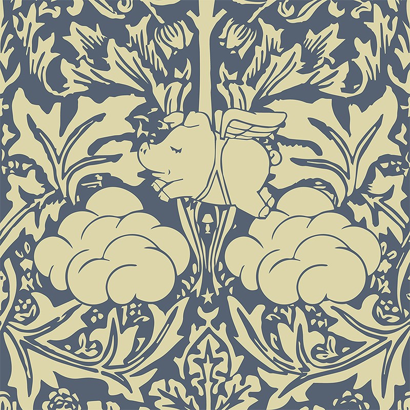 Morris Dream Classic Dark Green With Colours  - Mineheart 