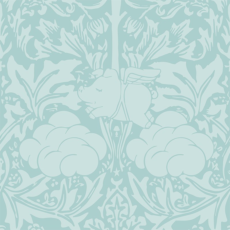 Morris Dream Classic Dark Green With Colours  - Mineheart 