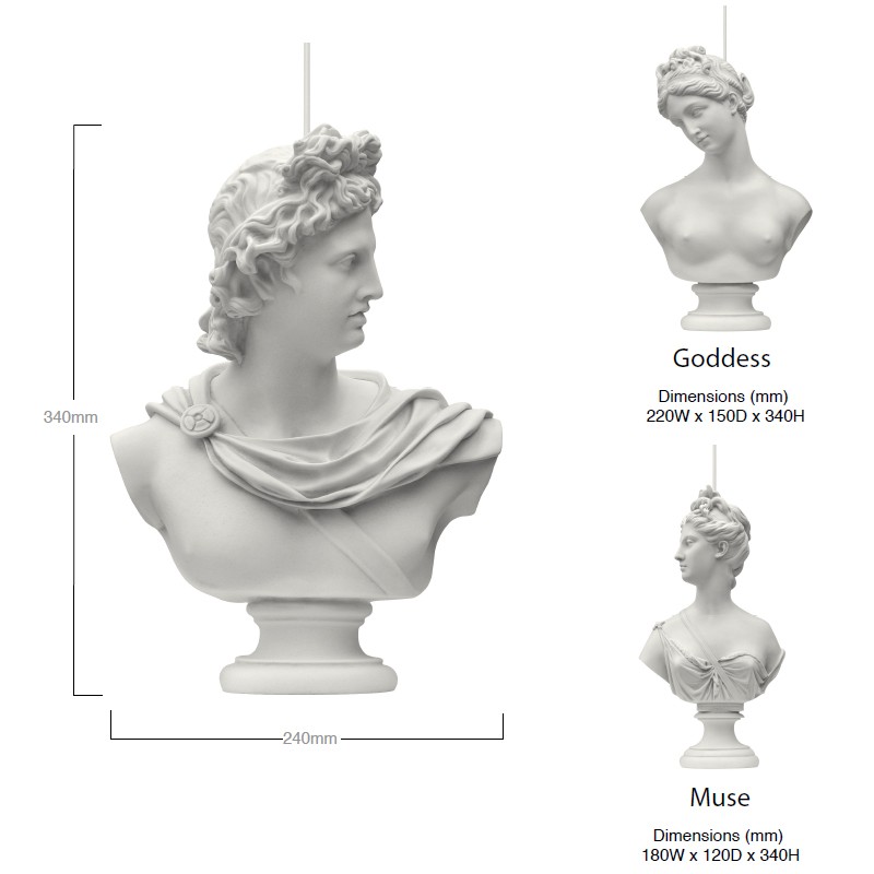 Muse Statue Lamp  - Mineheart 