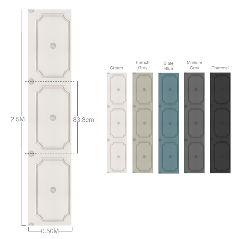 Slate Blue Georgian Dot Panelling  - Mineheart 