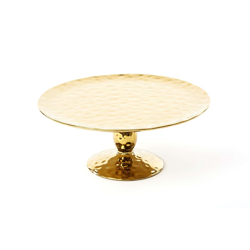 Fingers Porcelain Gold Cake Stand Seletti