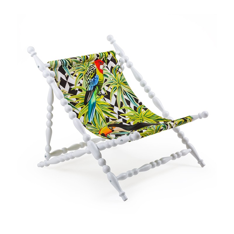 Heritage Foldable Deckchair Leave  - Seletti 