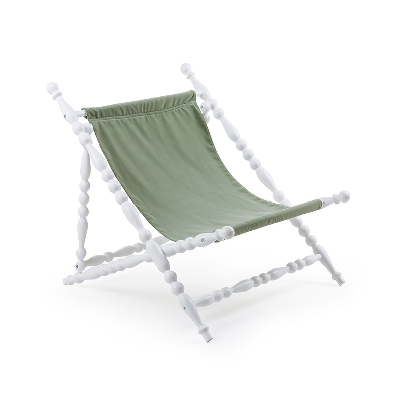 Heritage Foldable Deckchair Leave  - Seletti 