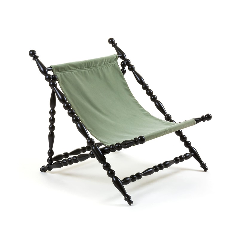 Heritage Foldable Deckchair Leave  - Seletti 