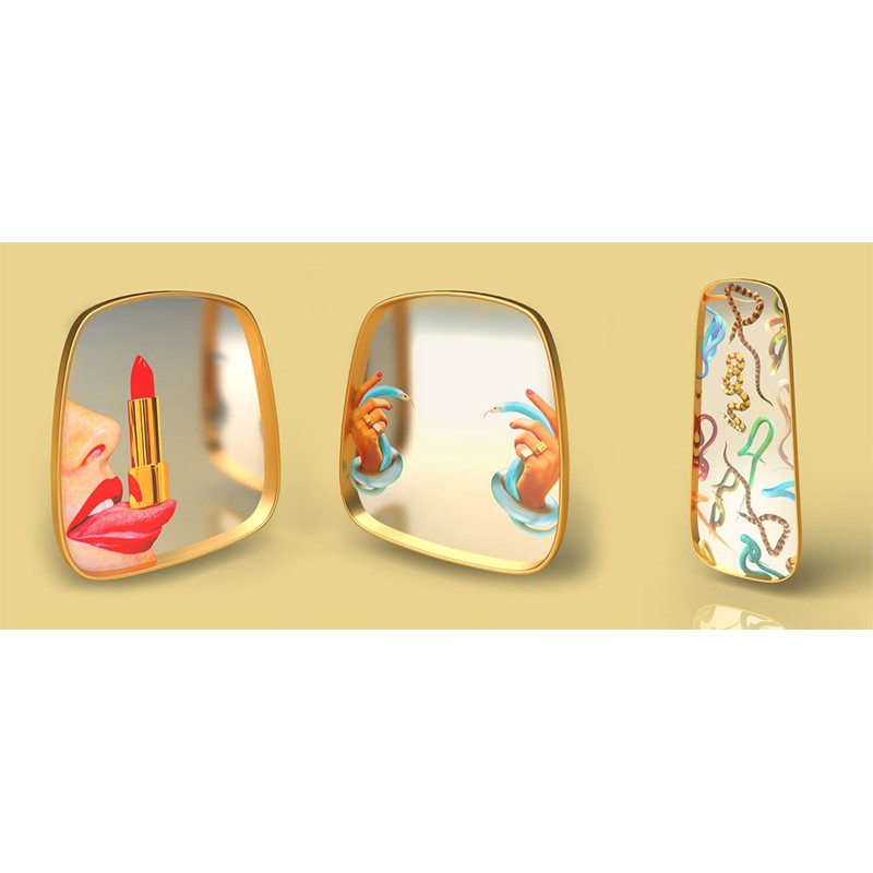 Mirror Gold Frame Lipsticks Seletti