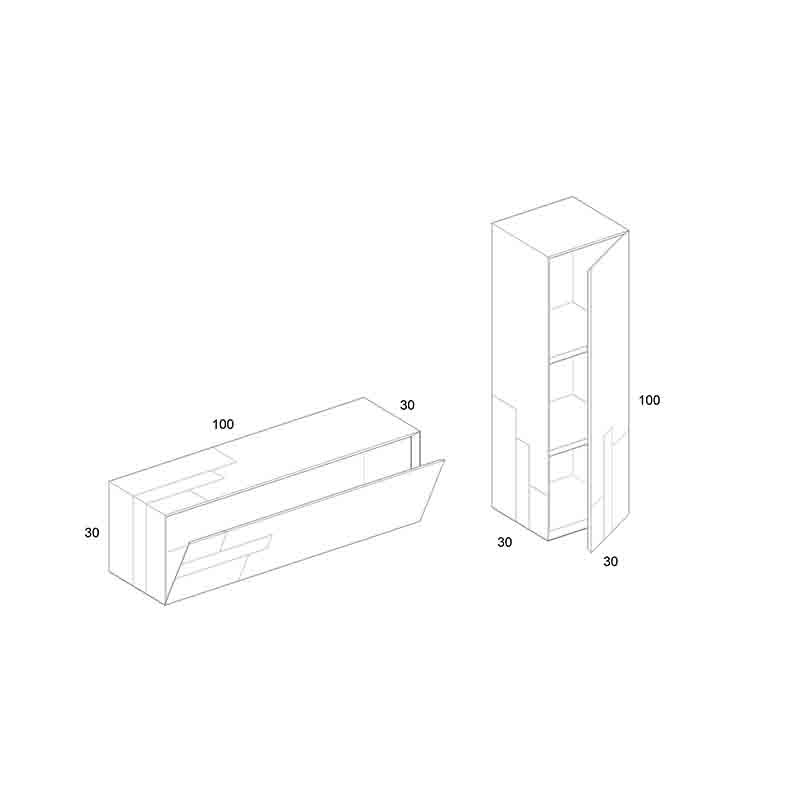 Fiammifero Wall Unit  - Arkof 