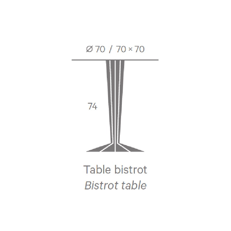 Ankara Bistrot Table  - Matiere Grise 