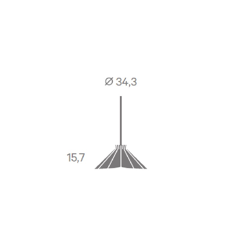 Ankara Flat Suspension  - Matiere Grise 