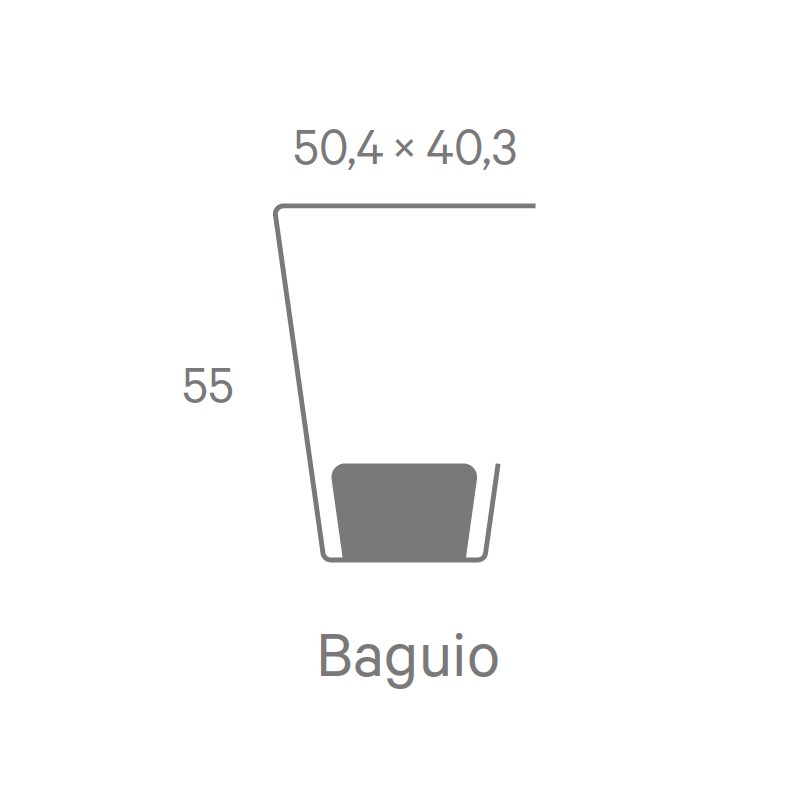 Baguio Side Table  - Matiere Grise 