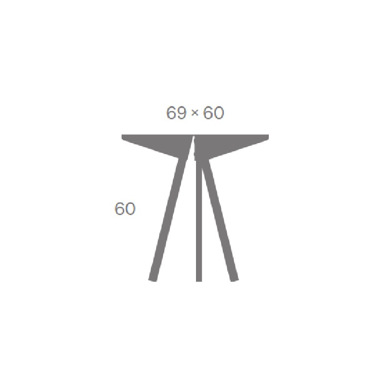Kuban Side Table  - Matiere Grise 