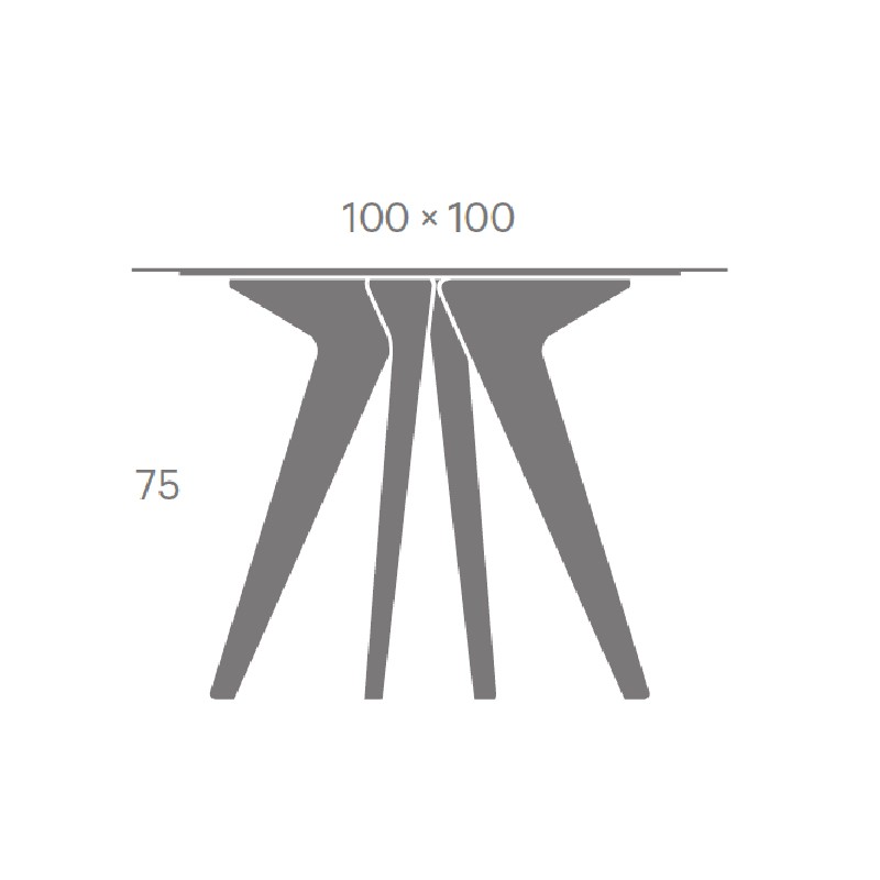 Loom Square Table  - Matiere Grise 