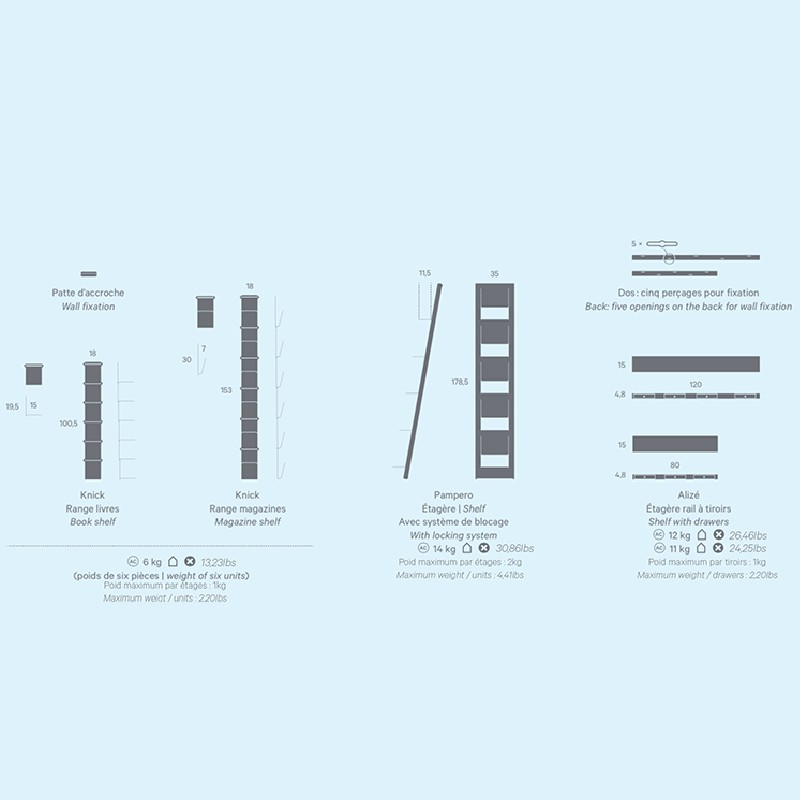 Pampero Shelf  - Matiere Grise 