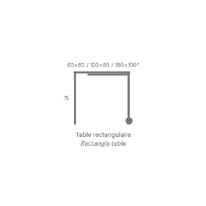 Rafale Table  - Matiere Grise 