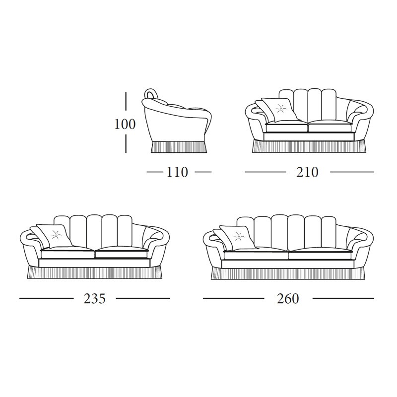 Glamour Collection Sofa  - Egidio Lunardelli 
