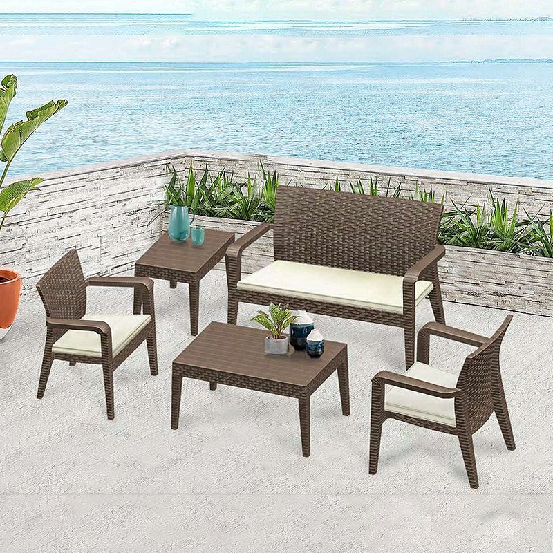 Alaska Rattan Lounge Set  - Rainbow Outdoor 