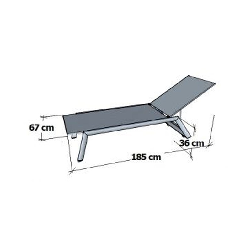 Odessa Sun Lounger  - Rainbow Outdoor 