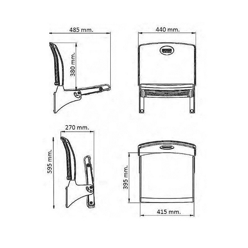 Star Tip Up Seat  - Rainbow Outdoor 