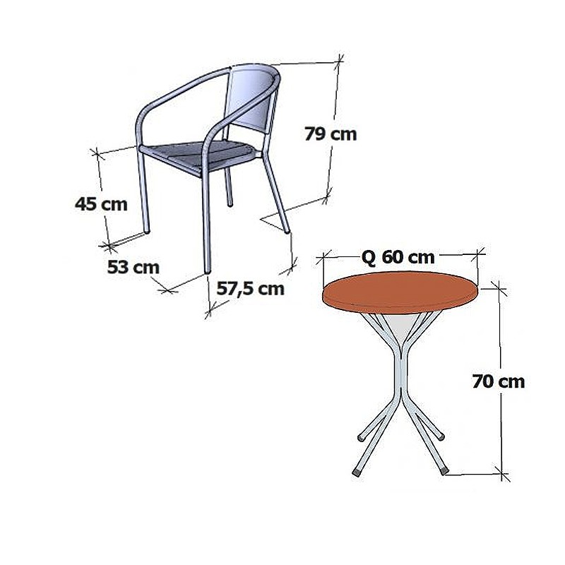 Tavoli Bistro Set  - Rainbow Outdoor 