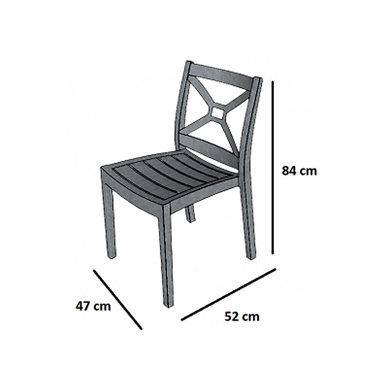 Zeus Chair wo arm Box  - Rainbow Outdoor 