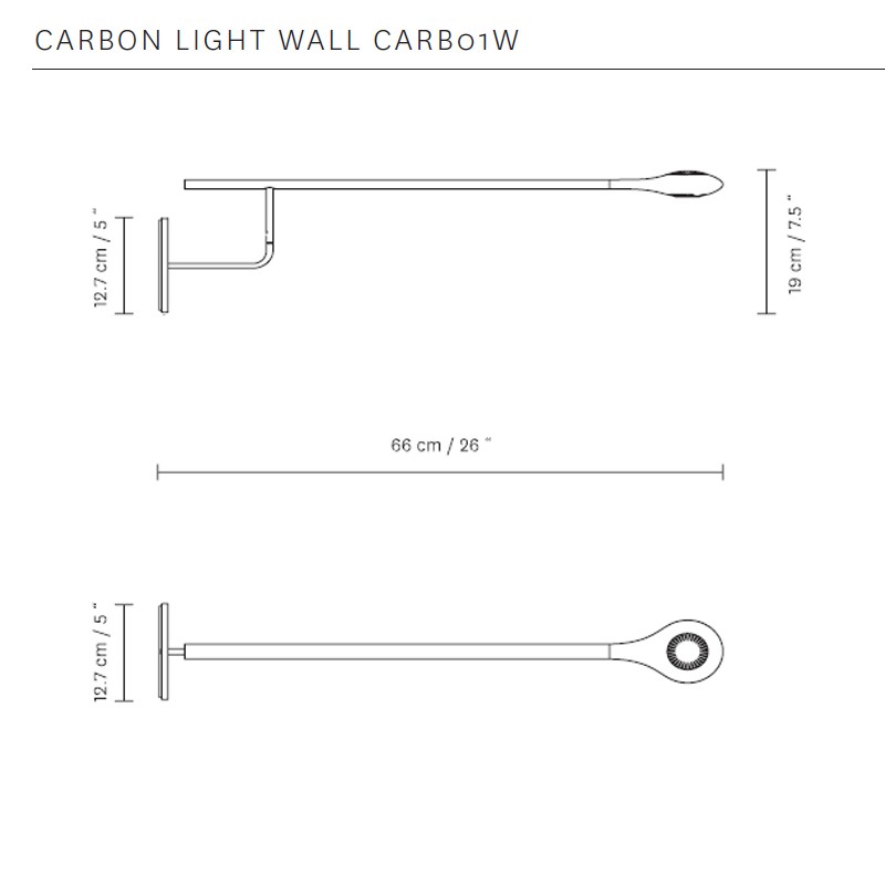 Carbon Light wall lamp 