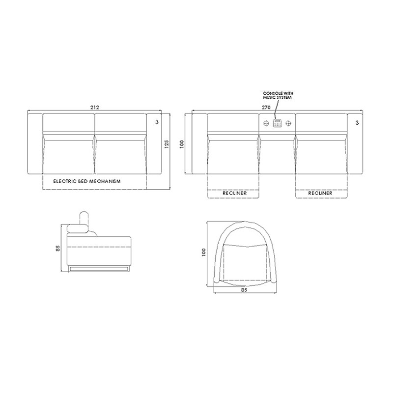 Gizem Mechanism Living Room Sets  - Seyran 