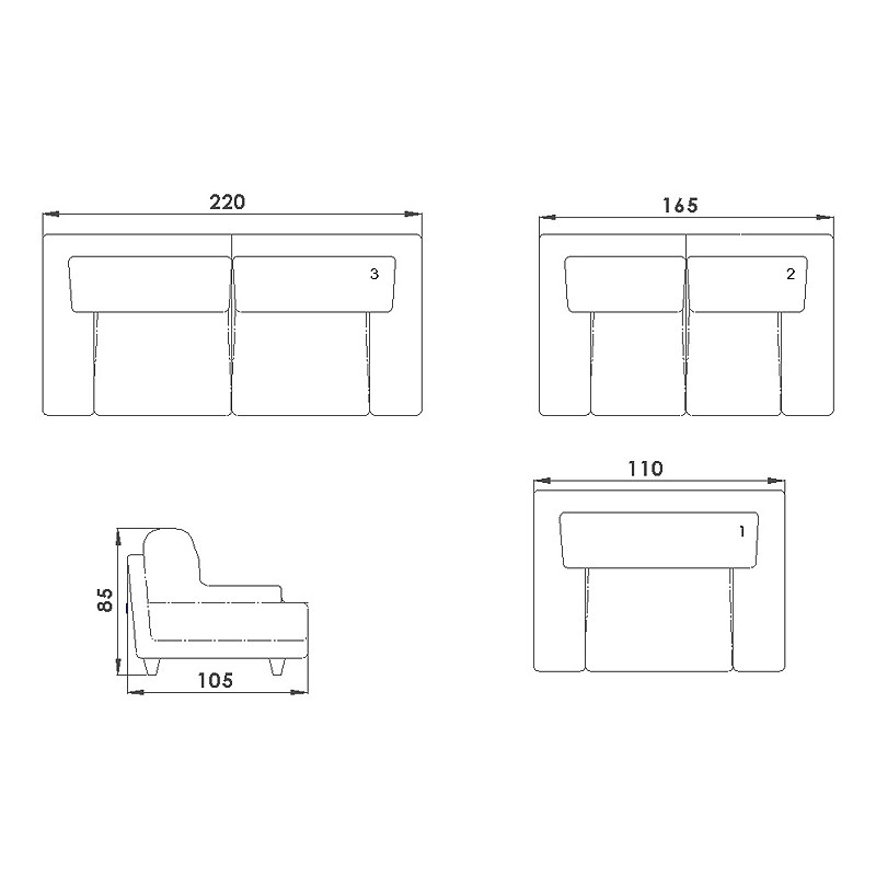 Kelebek Living Room Sets  - Seyran 