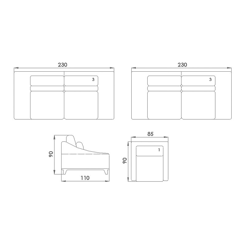 Slayt Living Room Sets  - Seyran 
