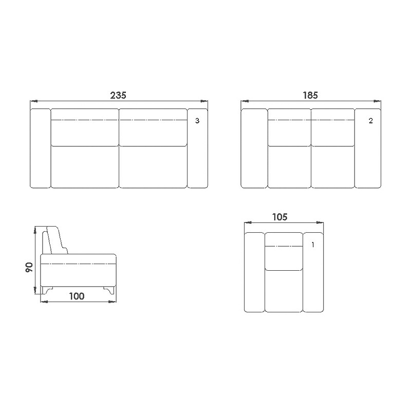 Yildiz Living Room Sets  - Seyran 