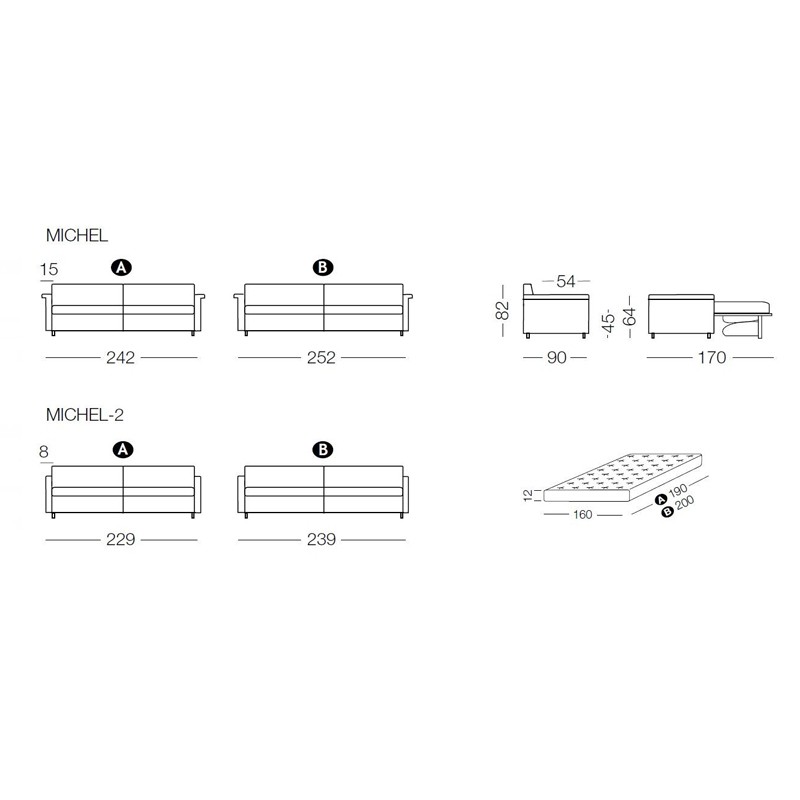 Michel Sofa Beds  - Milano Bedding 