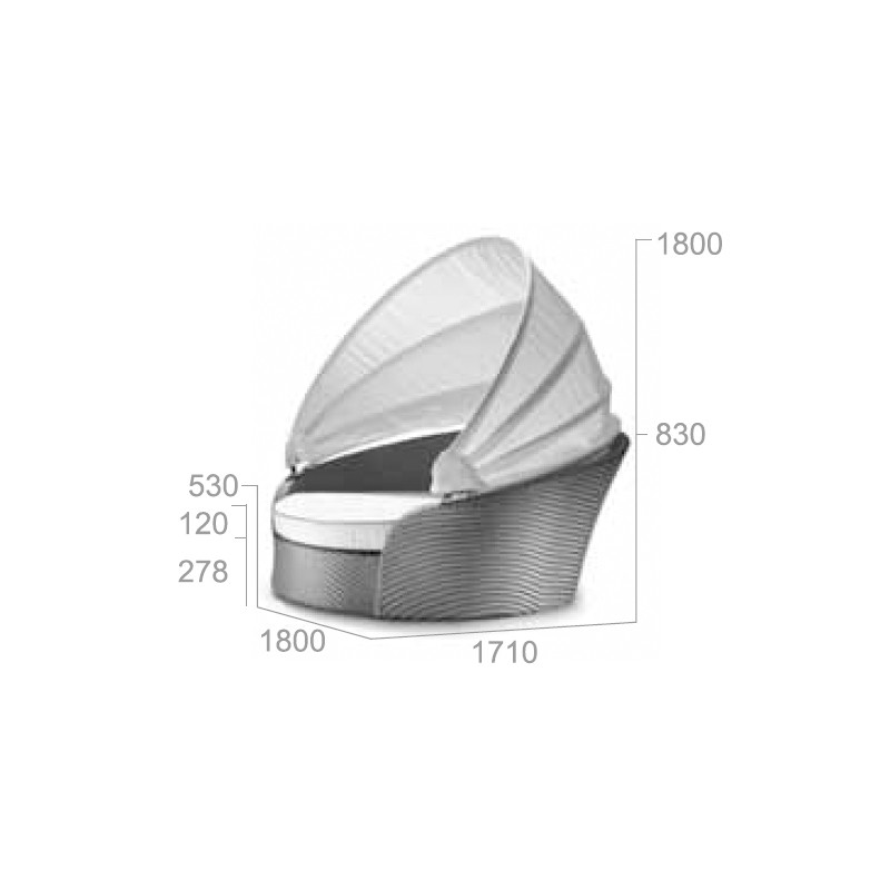 CF02X 8541 Round Bed And Tent  - Mr Dream 