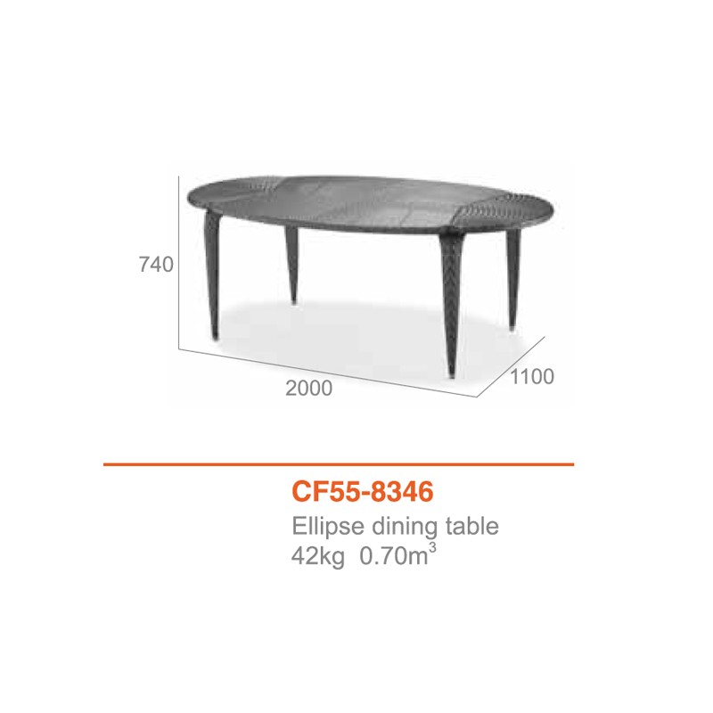 CF55 Ellipse Dining Table  - Mr Dream 