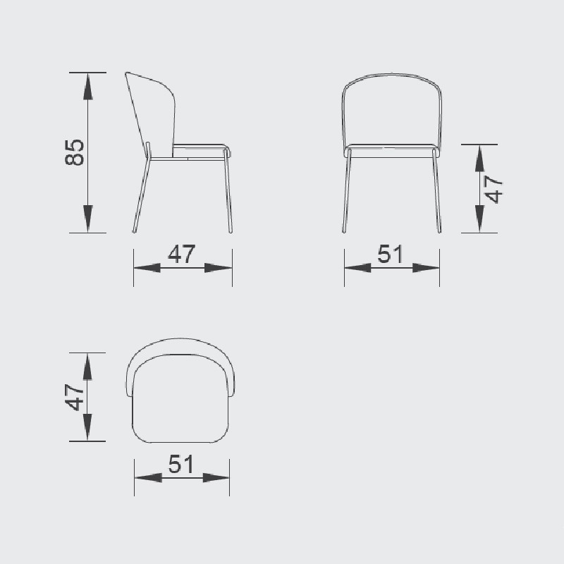 Amour Metal Chair  - Saloni 
