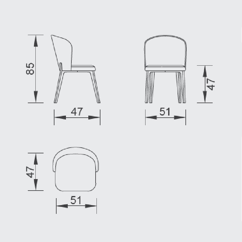 Amour Wood Chair  - Saloni 