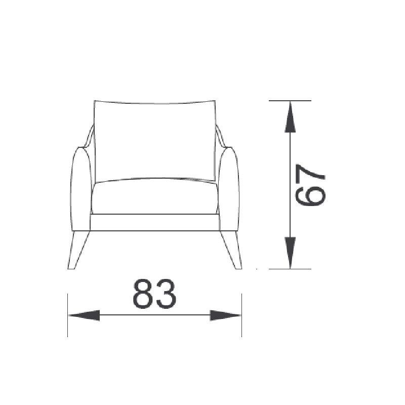 Apachee Air Armchair  - Saloni 