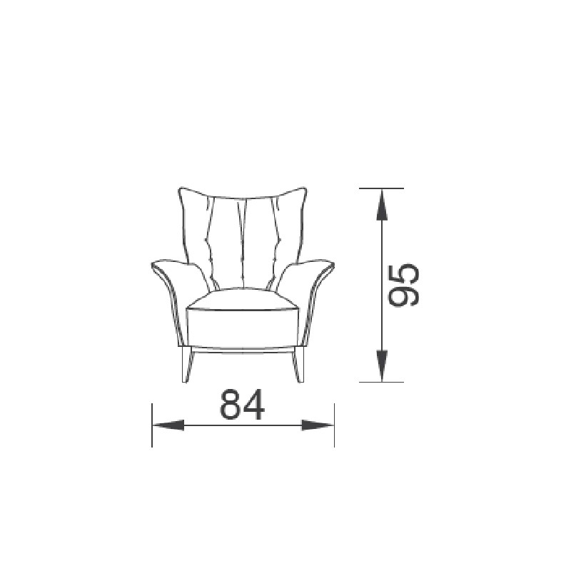Atlantis Armchair  - Saloni 