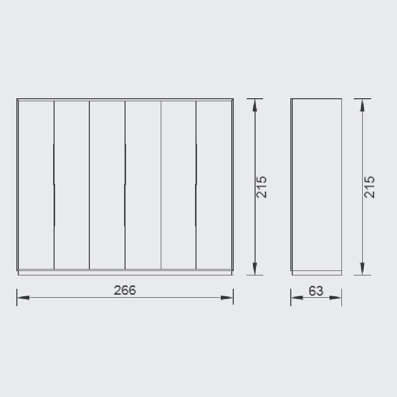 Bolivia Sliding Door Wardrobe  - Saloni 