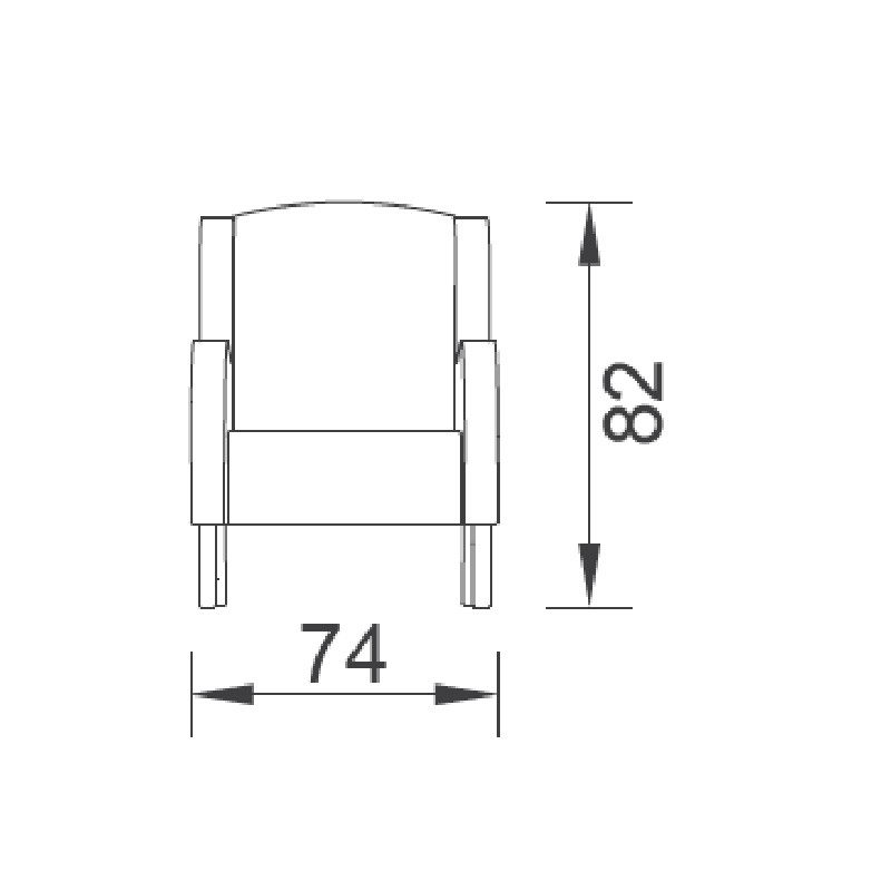 Bond Armchair  - Saloni 